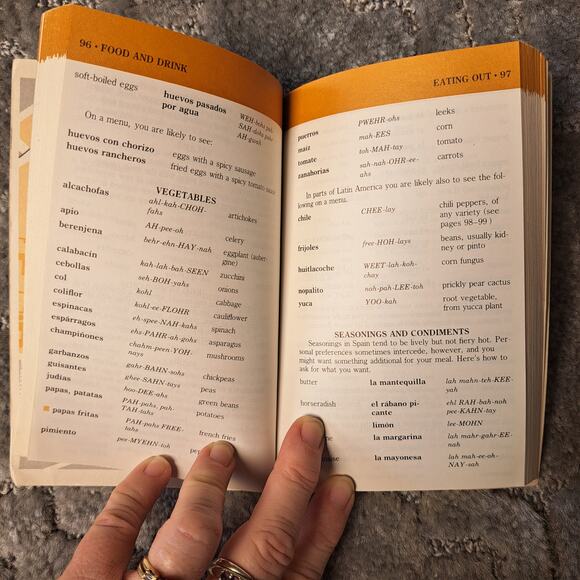 VINTAGE BARRON'S SPANISH AT A GLANCE BY HEYWOOD WALD C.1992 TRADE PAPERBACK - Picture 4 of 5